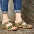 Women Wedge Peep Toe Soft Sole Casual Sandals