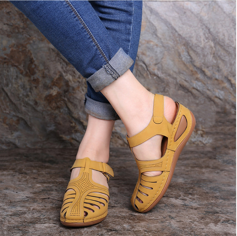 Women Hollow Out Wedge Comfort Casual Sandals