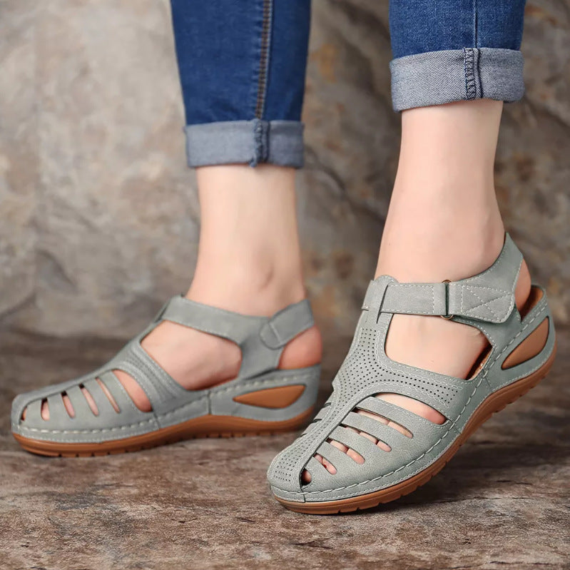 Women Hollow Out Wedge Comfort Casual Sandals