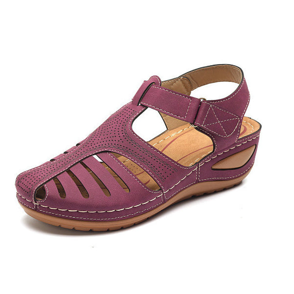 Women Hollow Out Wedge Comfort Casual Sandals