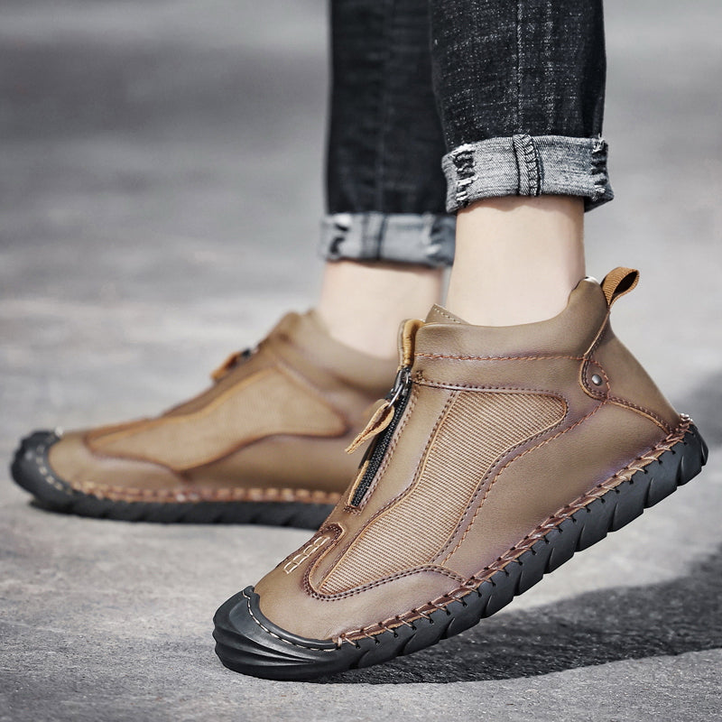 Men Vintage Hand Stitching Comfort Slip Resistant Soft Ankle Boots