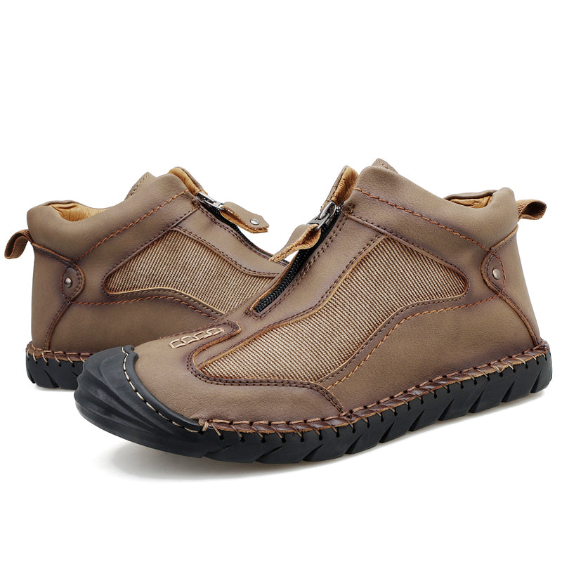 Men Vintage Hand Stitching Comfort Slip Resistant Soft Ankle Boots
