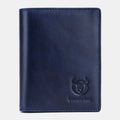 Bullcaptain Men Genuine Leather Bifold Multi-card Slot Card Holder Coin Purse Money Clip Wallet