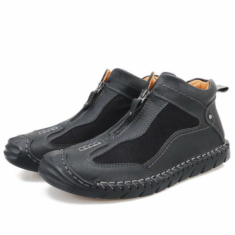 Men Vintage Hand Stitching Comfort Slip Resistant Soft Ankle Boots