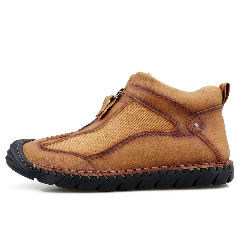 Men Vintage Hand Stitching Comfort Slip Resistant Soft Ankle Boots