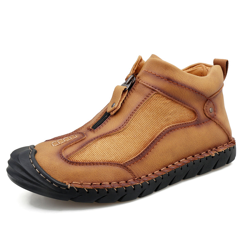 Men Vintage Hand Stitching Comfort Slip Resistant Soft Ankle Boots