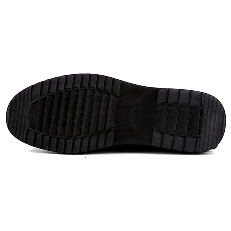 Men Large Size Retro Color Leather Soft Sole Casual Driving Shoes