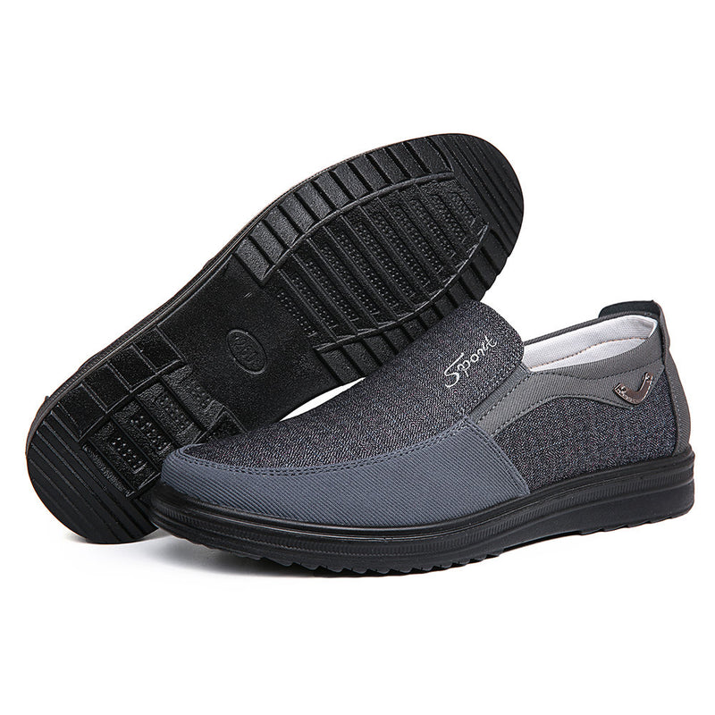 Men Splicing Old Beijing Style Slip On Casual Cloth Shoes