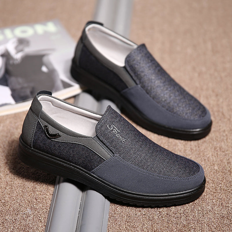 Men Splicing Old Beijing Style Slip On Casual Cloth Shoes