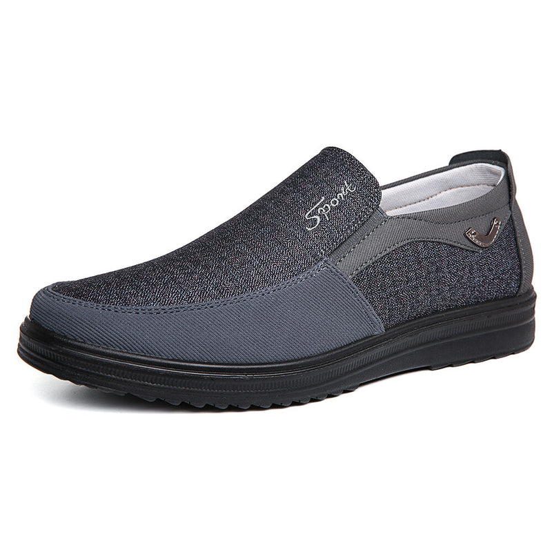 Men Splicing Old Beijing Style Slip On Casual Cloth Shoes